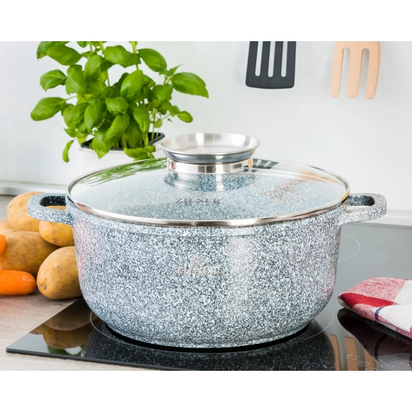 GARNEK CERAMICZNO MARMURKOWY ZL-7073 4,5L