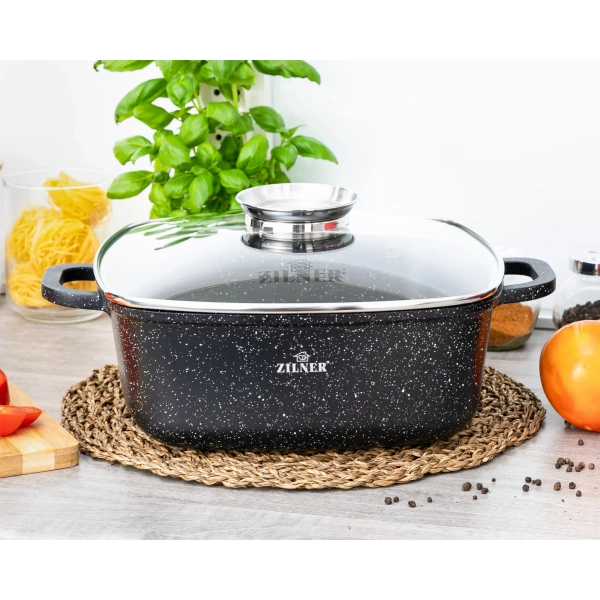 GARNEK CERAMICZNO MARMURKOWY ZL-9012 6,5 L