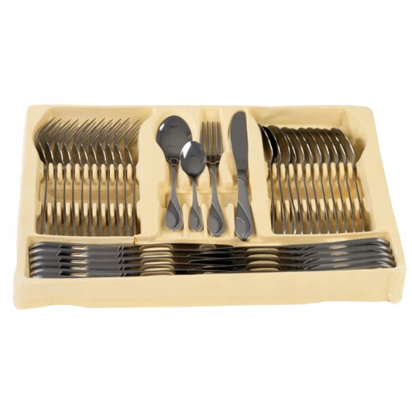 ZESTAW SZTUĆCÓW W WALIZCE SZTUĆCE NA 12 OSÓB 72 ELE ZL-6517