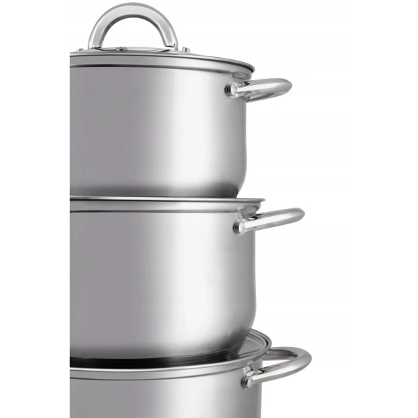 ZESTAW GARNKÓW ZE STALI NIERDZEWNEJ 12 ELE ZL-8109