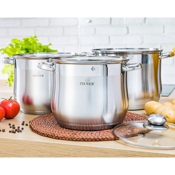 ZESTAW GARNKÓW ZE STALI NIERDZEWNEJ 6 ELE ZL-7350