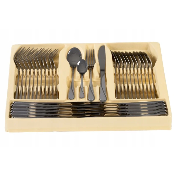 ZESTAW SZTUĆCÓW W WALIZCE SZTUĆCE NA 12 OSÓB 72 ELE ZL-6514