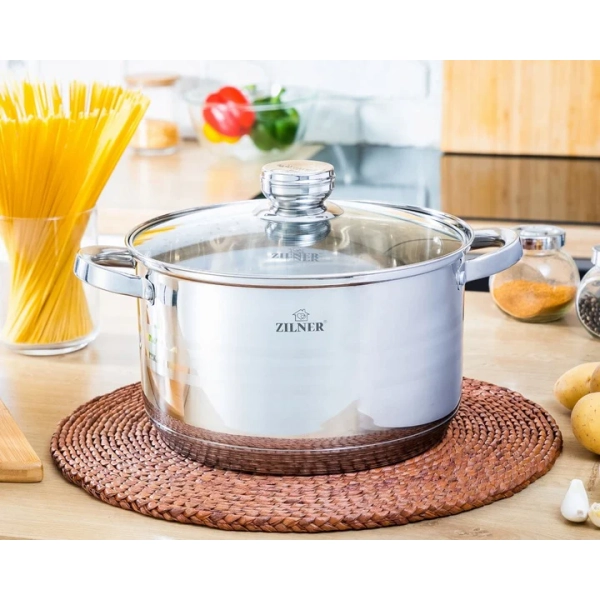 ZESTAW GARNKÓW ZE STALI NIERDZEWNEJ 12 ELE ZL-8123