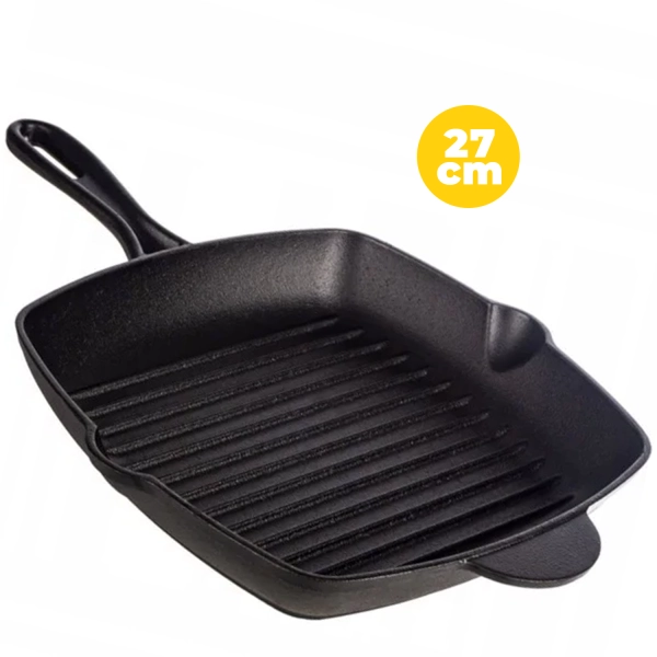 PATELNIA GRILLOWA ŻELIWNA INDUKCJA / GAZ 27cm ZL-3038